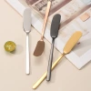 304 stainless steel butter knife source manufacturer, butter spatula, Korean-style long-handled jam knife, golden cream knife, silicone scraper Application Scenario